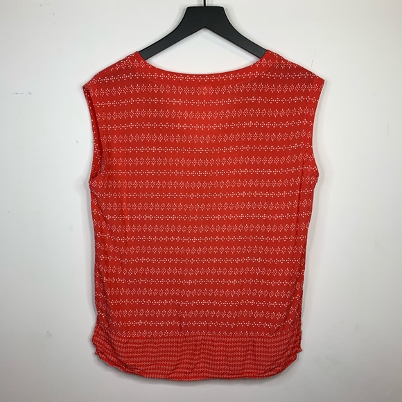 Old Navy • coral sleeveless patterned top - Picture 6 of 7